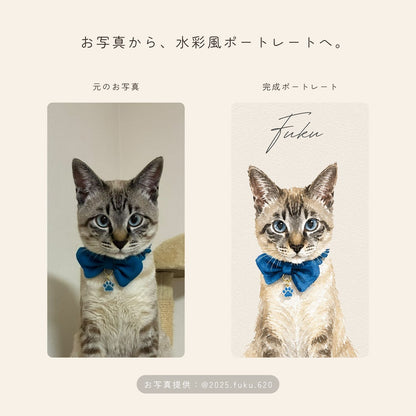 ペット似顔絵オーダー｜犬・猫の肖像画