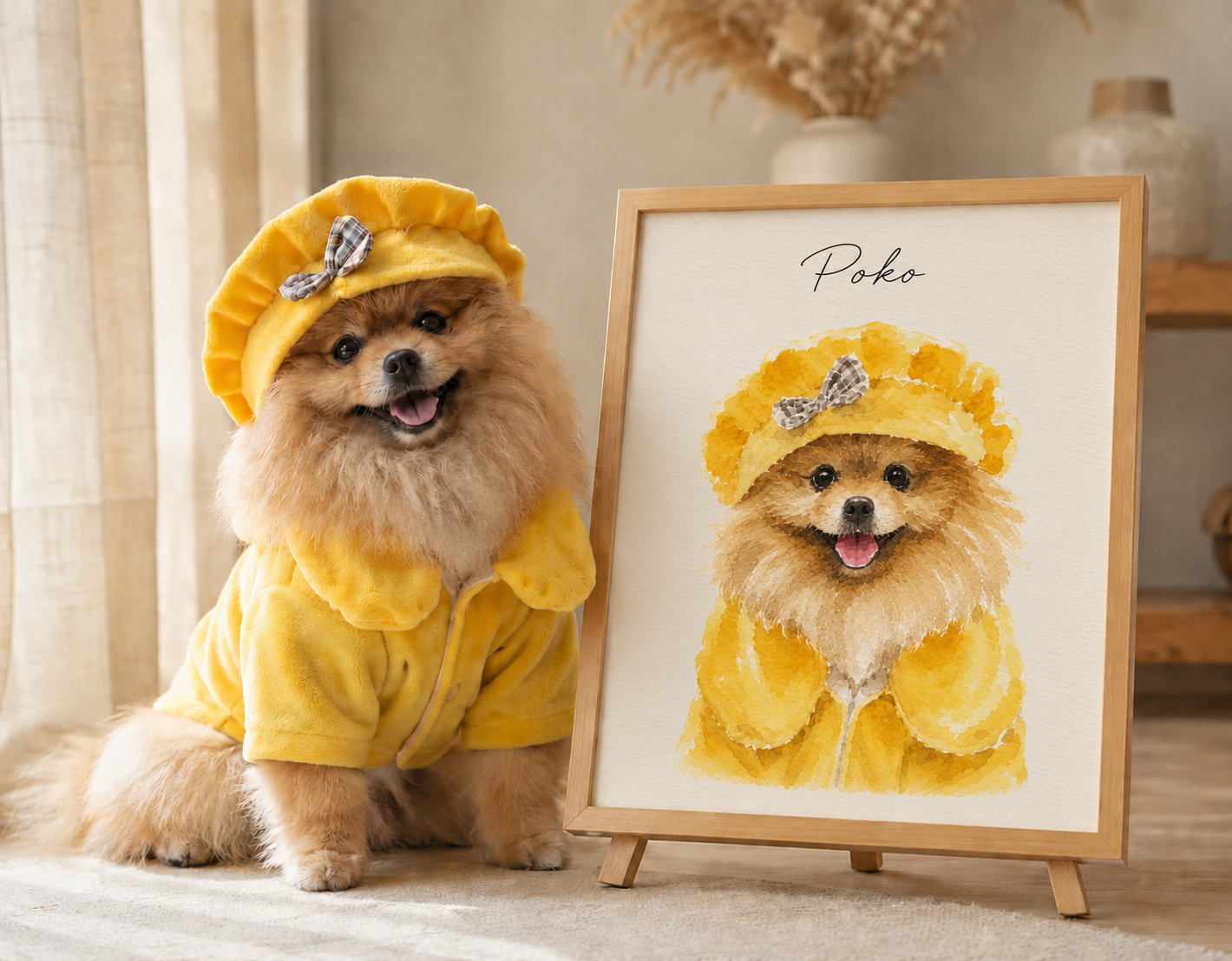 ペット似顔絵オーダー｜犬・猫の肖像画