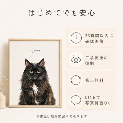 ペット似顔絵オーダー｜犬・猫の肖像画